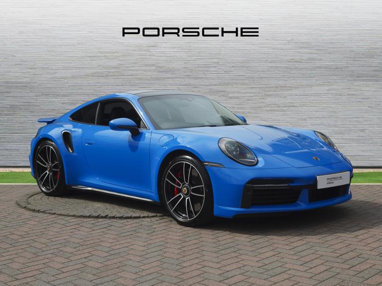 Used 2022 PORSCHE 911 3.7T 992 Turbo Coupe 2dr Petrol PDK 4WD Euro 6 (s/s) (580 ps) Blue at JCT600