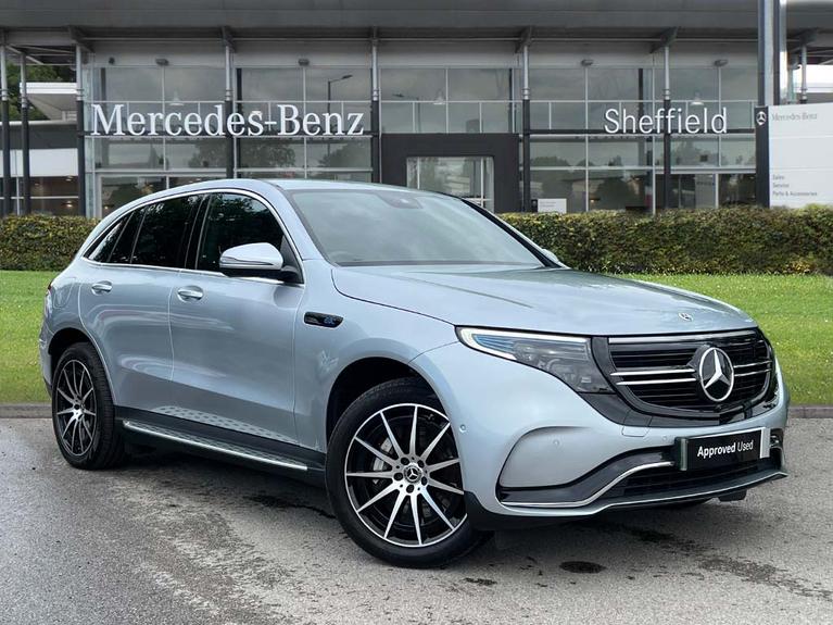Used 2023 MERCEDES-BENZ Eqc EQC 400 80kWh AMG Line Edition SUV 5dr Electric Auto 4MATIC (408 ps) Silver at JCT600