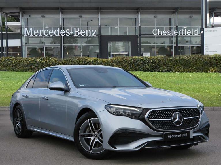 Used 2025 Mercedes-Benz E Class 2.0 E200h MHEV AMG Line Saloon 4dr Petrol Hybrid G-Tronic Euro 6 (s/s) (227 ps) Silver at JCT600