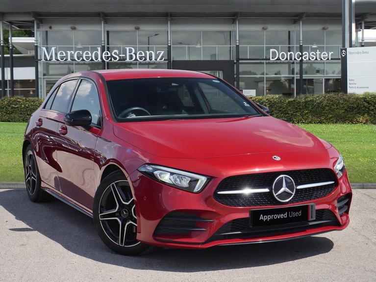 Used 2022 MERCEDES-BENZ A Class 1.3 A180 AMG Line Edition (Executive) Hatchback 5dr Petrol 7G-DCT Euro 6 (s/s) (136 ps) Red at JCT600