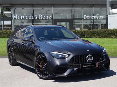 2024 MERCEDES-BENZ C Class 2.0 C63 6.1kWh AMG S E Performance Carbon Edition Estate 5dr Petrol Plug-in Hybrid SpdS MCT 4MATIC+ Euro 6 (s/s) (680 ps) at JCT600