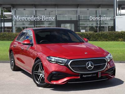 2025 Mercedes-Benz E Class 2.0 E220dh MHEV AMG Line (Premium) Saloon 4dr Diesel Hybrid G-Tronic Euro 6 (s/s) (220 ps) at JCT600