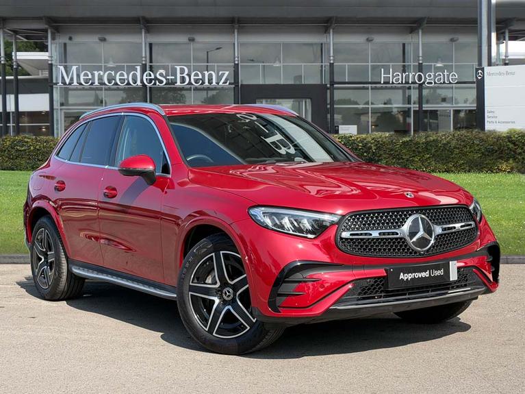 Used 2025 MERCEDES-BENZ Glc 2.0 GLC300h MHEV AMG Line SUV 5dr Petrol Hybrid G-Tronic+ 4MATIC Euro 6 (s/s) (280 ps) Manufaktur Patagonia Red at JCT600