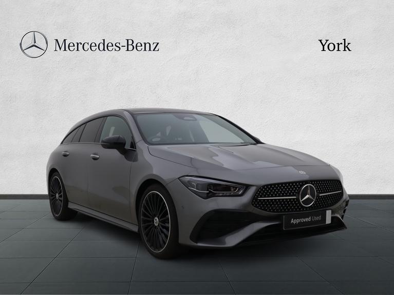 Used 2025 MERCEDES-BENZ CLA Class 2.0 CLA220d AMG Line (Premium Plus) Shooting Brake 5dr Diesel 8G-DCT Euro 6 (s/s) (190 ps) Grey at JCT600