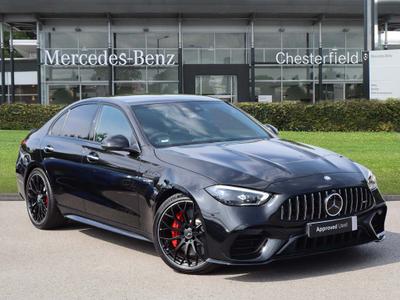 2024 MERCEDES-BENZ C Class 2.0 C63 6.1kWh AMG S E Performance Night Edition (Premium Plus) Saloon 4dr Petrol Plug-in Hybrid SpdS MCT 4MATIC+ Euro 6 (s/s) (680 ps) at JCT600