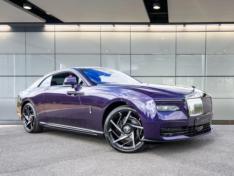 Used 2025 ROLLS-ROYCE Spectre 120kWh Black Badge Coupe 2dr Electric Auto 4WD (659 ps) Purple at JCT600