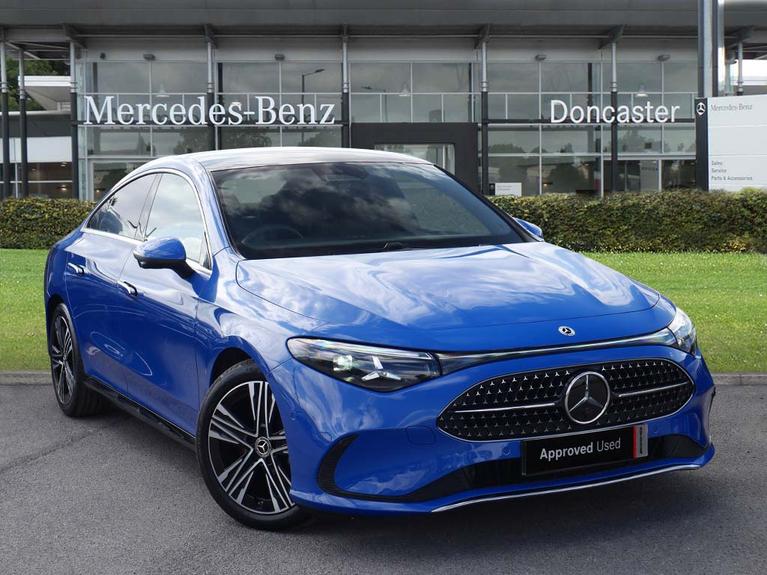 Used 2026 MERCEDES-BENZ CLA Class 1.5 CLA200h Hybrid Sport (Executive) Saloon 4dr Petrol Hybrid 8G-eDCT Euro 6 (s/s) (163 ps) Metallic paint Sapphire blue at JCT600