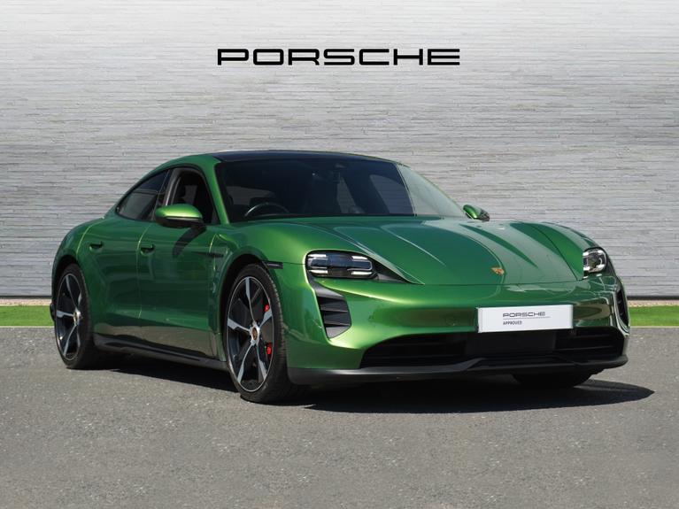 Used 2022 PORSCHE Taycan Performance Plus 93.4kWh 4S Saloon 4dr Electric Auto 4WD (11kW Charger) (571 ps) Green at JCT600