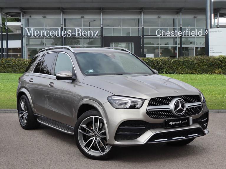 Used 2021 MERCEDES-BENZ Gle GLE 350d 4Matic AMG Line Prem 5dr 9G-Tronic [7 St] Silver at JCT600