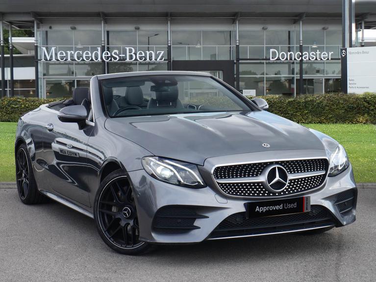 Used 2018 MERCEDES-BENZ E Class 3.0 E350d V6 AMG Line (Premium) Cabriolet 2dr Diesel G-Tronic+ 4MATIC Euro 6 (s/s) (258 ps) Grey at JCT600