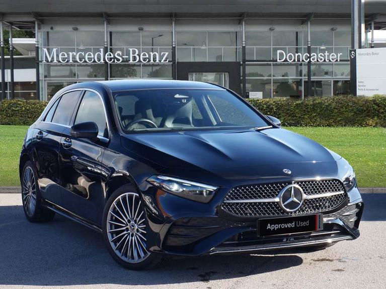 Used 2024 MERCEDES-BENZ A Class 1.3 A250e 15.6kWh AMG Line (Premium Plus) Hatchback 5dr Petrol Plug-in Hybrid 8G-DCT Euro 6 (s/s) (218 ps) Black at JCT600