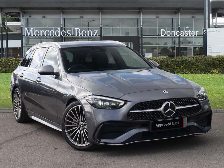 Used 2022 MERCEDES-BENZ C Class 1.5 C200h MHEV AMG Line (Premium) Estate 5dr Petrol Hybrid G-Tronic+ Euro 6 (s/s) (224 ps) Grey at JCT600