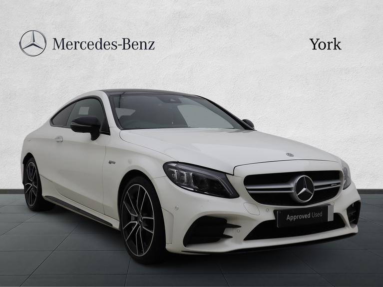 Used 2023 Mercedes-Benz C Class C43 4Matic Night Ed Premium Plus 2dr 9G-Tronic White at JCT600