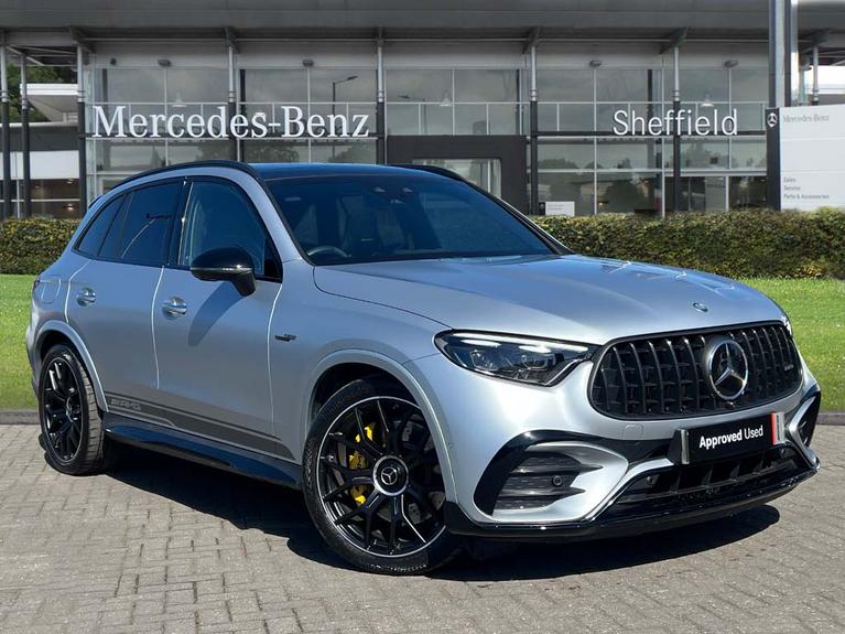 Used 2025 MERCEDES-BENZ Glc 2.0 GLC63 6.1kWh AMG S E Performance Edition 1 SUV 5dr Petrol Plug-in Hybrid G-Tronic+ 4MATIC+ Euro 6 (s/s) (680 ps) Silver at JCT600