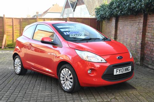 2013 KA 1.2 ZETEC S S 35 PETROL 61,674 MILES MANUAL ONLY 3,495 VIEW... photo