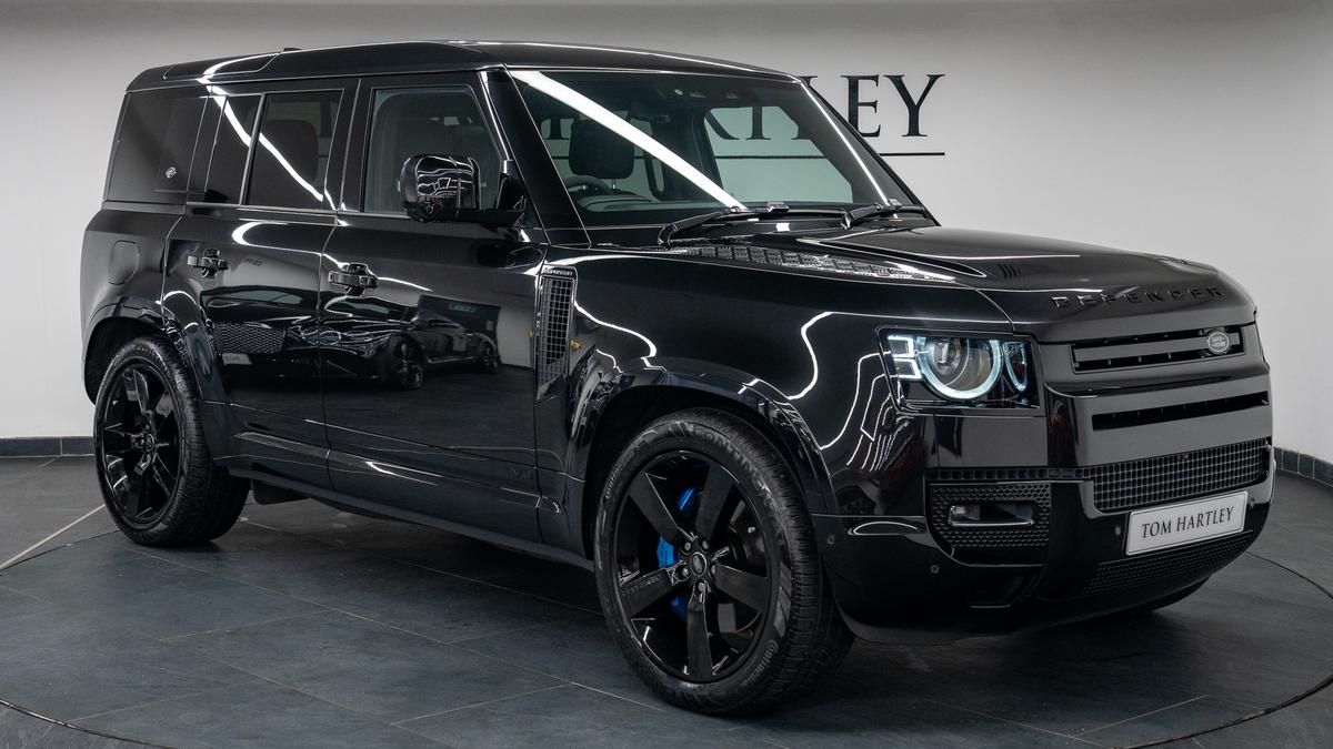 Used 2021 Land Rover Defender 110 P525 V8 Bond Edition 'No Time To Die' Santorini Black Metallic at Tom Hartley