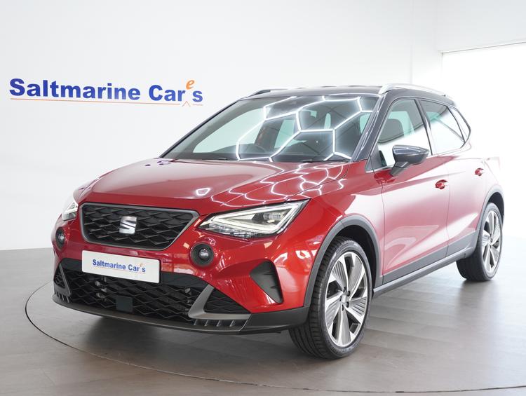 Used 2022 SEAT Arona 1.0 TSI FR Sport SUV 5dr Petrol DSG Euro 6 (s/s) (110 ps) Desire Red with Black Roof at #sitename#