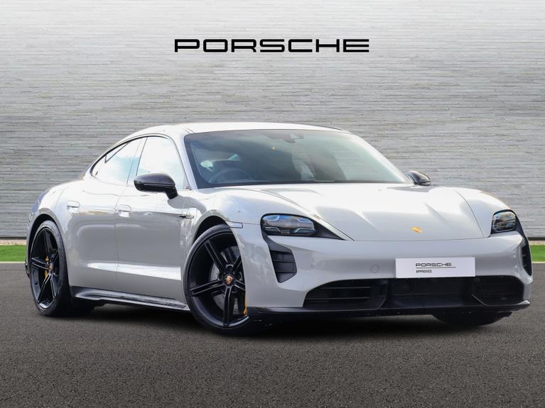 Used 2021 PORSCHE Taycan 560kW Turbo S 93kWh 4dr Auto Grey at JCT600