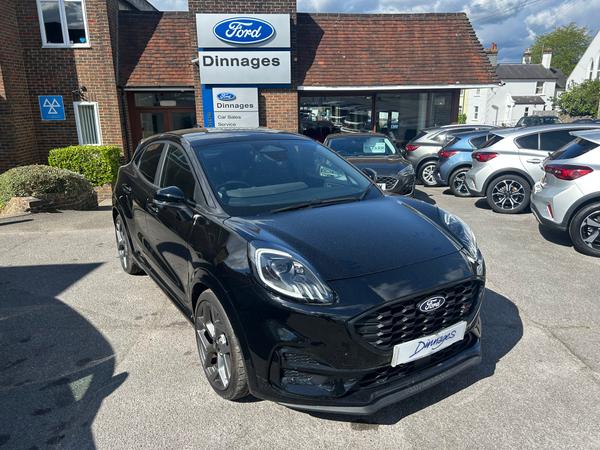 Used 2025 Ford Puma 1.0T EcoBoost MHEV ST SUV 5dr Petrol Hybrid DCT Euro 6 (s/s) (170 ps) Agate Black at Dinnages