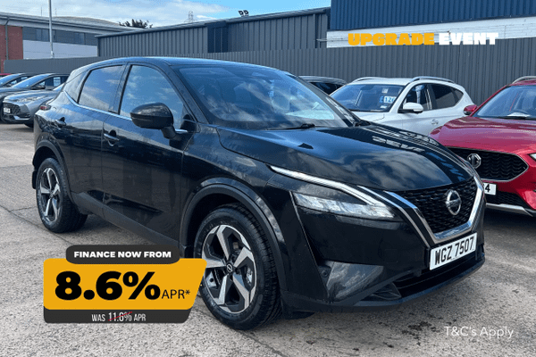 Used 2022 NISSAN QASHQAI 1.3 DiG-T MH N-Connecta 5dr Black at SERE Motors