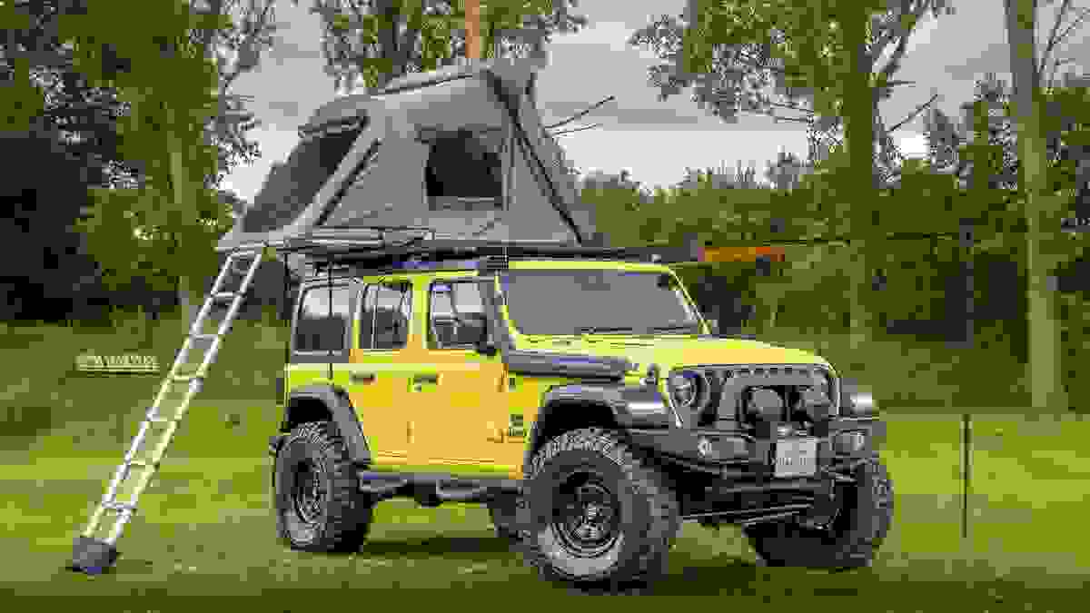 Used 2023 Jeep WRANGLER RUBICON BUILT BY BUZZ SPECIAL VEHICLES YELLOW at Tom Hartley