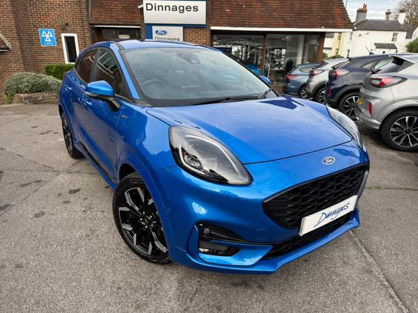 Used 2023 Ford Puma 1.0T EcoBoost MHEV ST-Line X SUV 5dr Petrol Hybrid DCT Euro 6 (s/s) (125 ps) Desert Island Blue at Dinnages