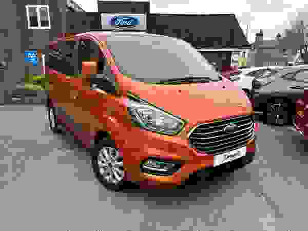 Used 2022 Ford TOURNEO CUSTOM 320 8 SEATER ZETEC 2.0 ECOBLUE 130PS AUTO ORANGE GLOW at Dinnages