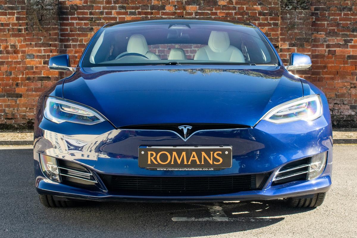 2020 tesla model s blue