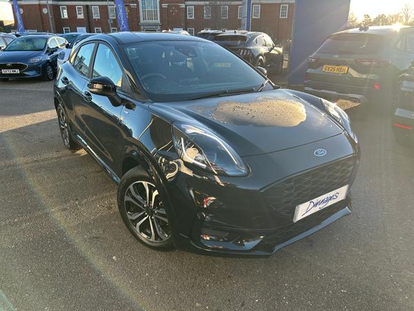 Used 2023 Ford Puma 1.0T EcoBoost MHEV ST-Line SUV 5dr Petrol Hybrid Manual Euro 6 (s/s) (155 ps) Agate Black at Dinnages