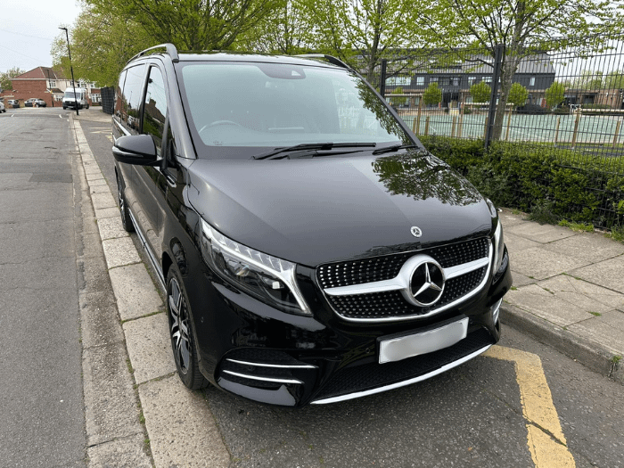 Black Mercedes-Benz V Class Overview Shot