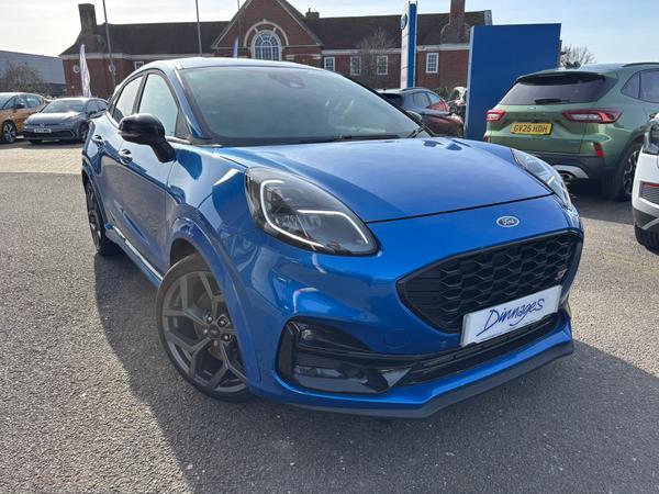 Used 2023 Ford Puma 1.5T EcoBoost ST SUV 5dr Petrol Manual Euro 6 (s/s) (200 ps) Desert Island Blue at Dinnages