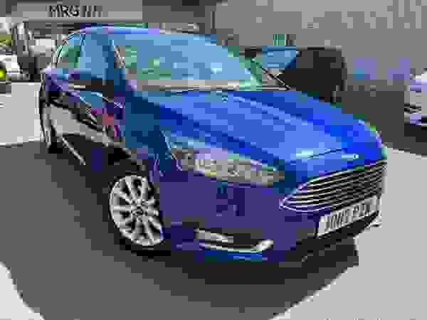 Used 2017 Ford FOCUS 1.0 EcoBoost 125 Titanium 5dr Auto Blue at Chippenham Motor Company
