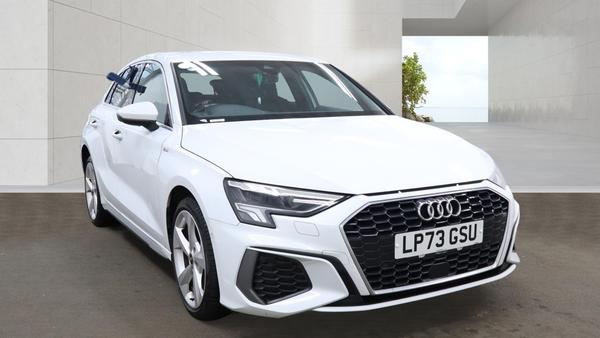 Used 2023 Audi A3 40 TFSI e S Line 5dr S Tronic White at SERE Motors
