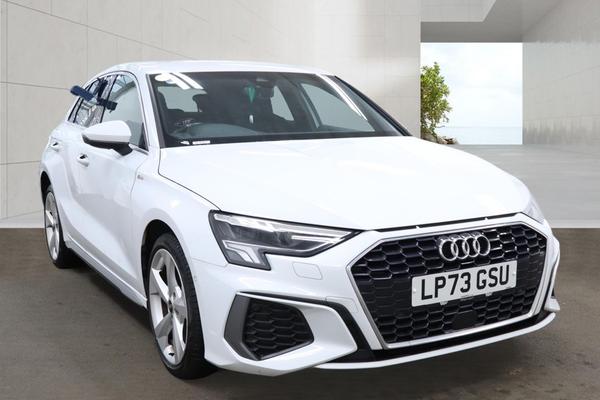 Used 2023 Audi A3 40 TFSI e S Line 5dr S Tronic White at SERE Motors