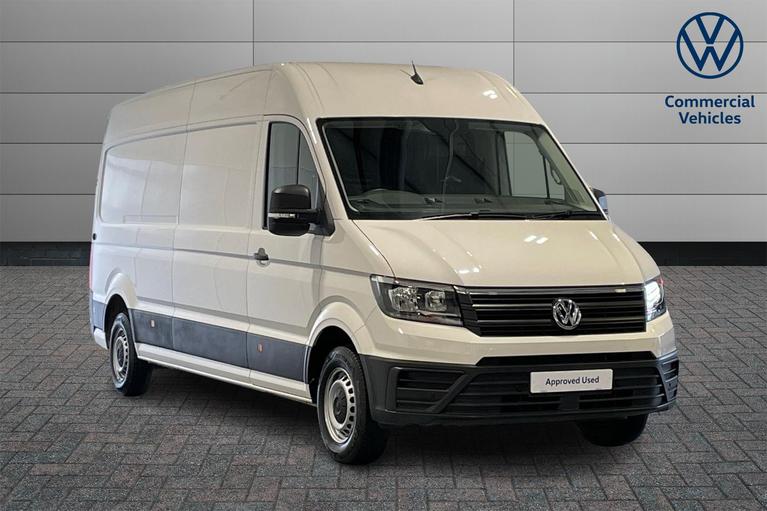 Used 2023 VOLKSWAGEN Crafter 2.0 TDI CR35 Trendline Panel Van 5dr Diesel Manual FWD LWB High Roof Euro 6 (s/s) (140 ps) Candy White at JCT600