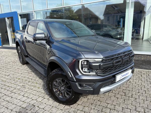 Used 2023 Ford Ranger 3.0T V6 EcoBoost Raptor Pickup Double Cab 4dr Petrol Auto 4WD Euro 6 (s/s) (292 ps) Meteor Grey at Dinnages