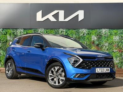 Used 2022 Kia Sportage 1.6 T-GDi ISG HEV GT-LINE S Blue Flame With Black Roof at Kia Motors UK
