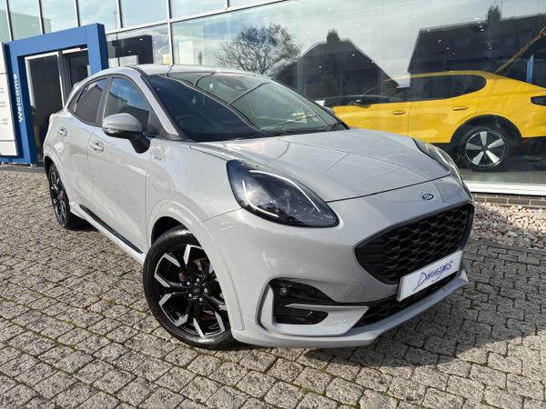 Used 2023 Ford Puma 1.0T EcoBoost MHEV ST-Line X SUV 5dr Petrol Hybrid Manual Euro 6 (s/s) (125 ps) Grey Matter at Dinnages
