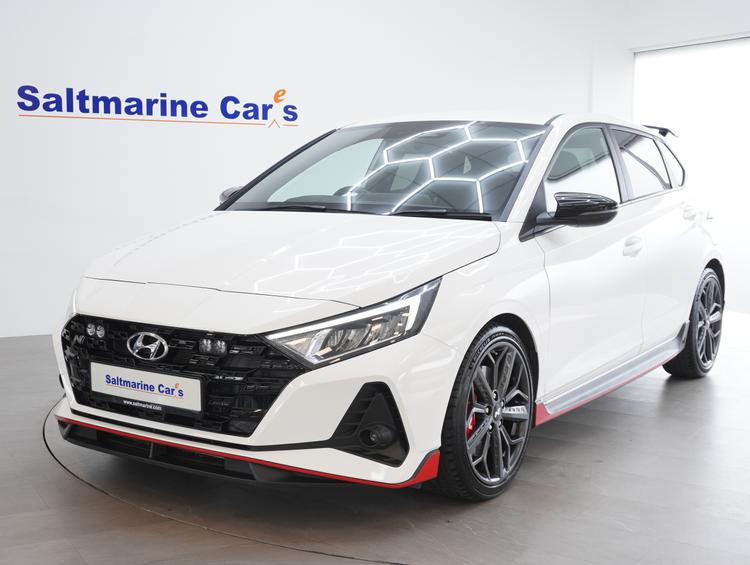 Used 2023 Hyundai i20 1.6 T-GDi N Hatchback 5dr Petrol Manual Euro 6 (s/s) (204 ps) White at #sitename#