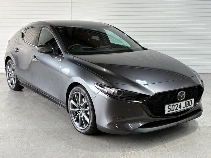 Used 2024 Mazda Mazda3 2.0 e-SKYACTIV-G MHEV Exclusive-Line Hatchback 5dr Petrol Manual Euro 6 (s/s) (122 ps) Grey at Windsors of Wallasey