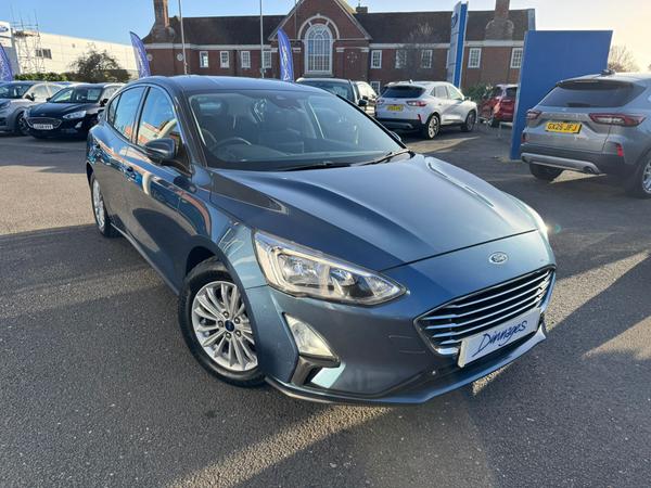 Used 2018 Ford Focus 1.0T EcoBoost Titanium Hatchback 5dr Petrol Auto Euro 6 (s/s) (125 ps) Chrome Blue at Dinnages