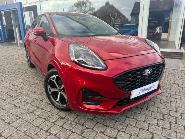 Used 2025 Ford Puma 1.0T EcoBoost MHEV ST-Line SUV 5dr Petrol Hybrid DCT Euro 6 (s/s) (125 ps) Red at Dinnages