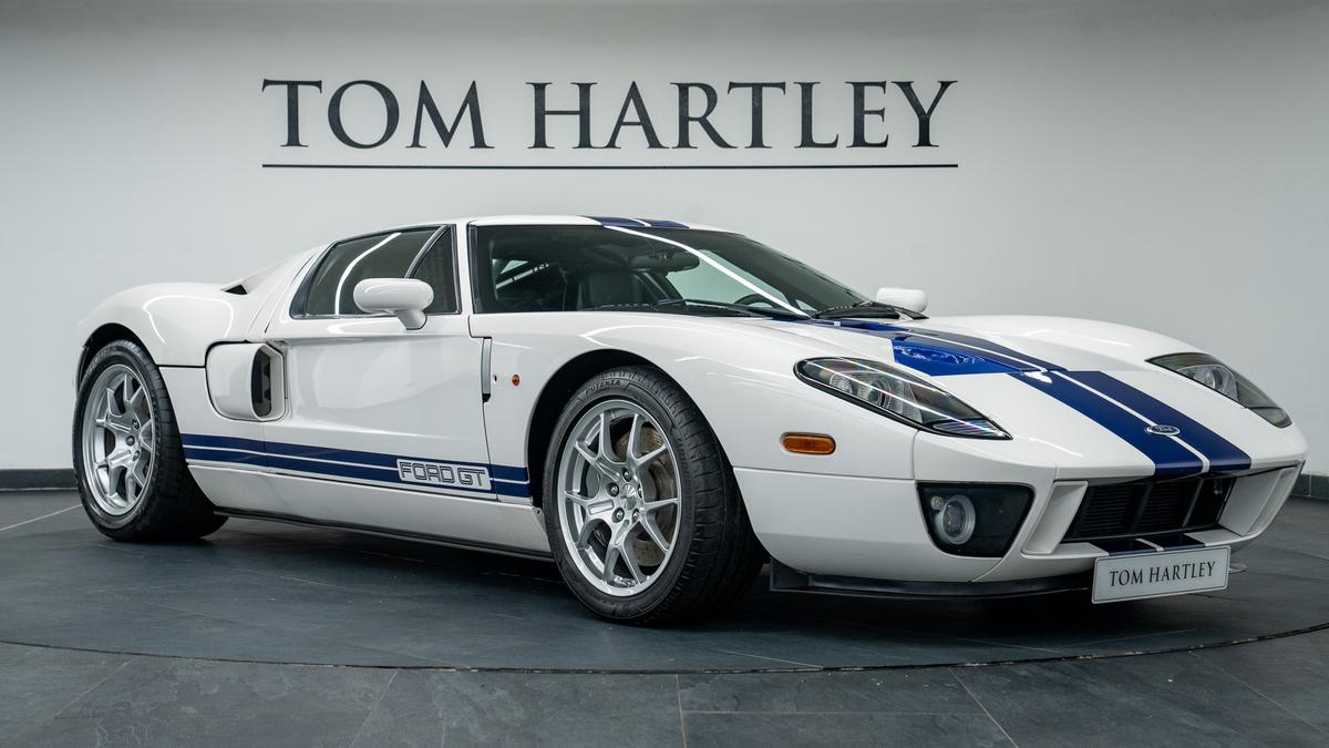 Used 2006 Ford GT Coupe Centennial White with Blue Stripes at Tom Hartley