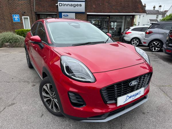Used 2025 Ford Puma 1.0T EcoBoost MHEV Titanium SUV 5dr Petrol Hybrid DCT Euro 6 (s/s) (125 ps) Fantastic Red at Dinnages
