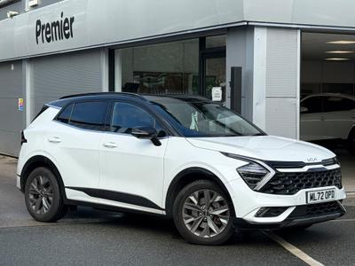 Used 2022 Kia Sportage 1.6 T-GDi ISG HEV GT-LINE S Fusion White With Black Roof at Kia Motors UK