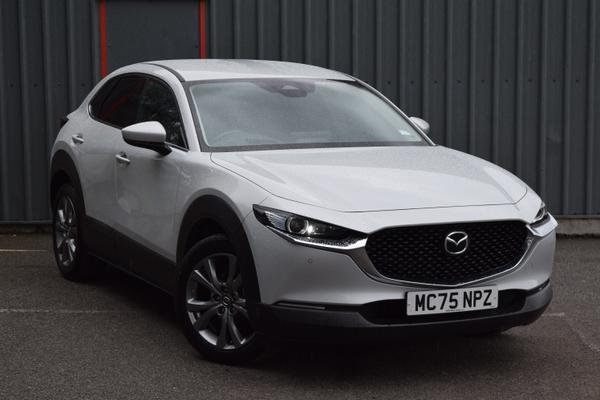 Used 2026 Mazda CX-30 2.5 e-Skyactiv G MHEV 140 Exclusive-Line 5dr Auto White at SERE Motors