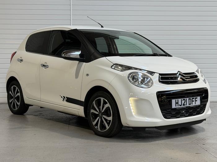 Used 2021 Citroen C1 1.0 VTi Shine Hatchback 5dr Petrol Manual Euro 6 (s/s) (72 ps) White at Gravells