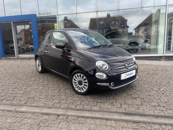 Used 2023 Fiat 500 1.0 MHEV Hatchback 3dr Petrol Manual Euro 6 (s/s) (70 bhp) Black at Dinnages