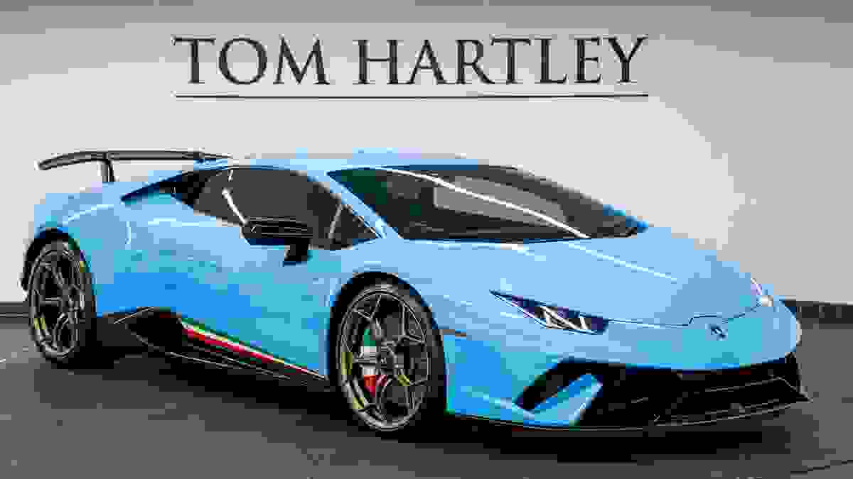 Used 2018 Lamborghini Huracan LP640-4 Performante Blu Cepheus Pearlescent at Tom Hartley