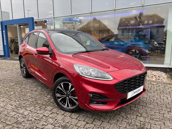 Used 2022 Ford Kuga 2.5 Duratec 14.4kWh ST-Line X Edition SUV 5dr Petrol Plug-in Hybrid CVT Euro 6 (s/s) (225 ps) Lucid Red at Dinnages